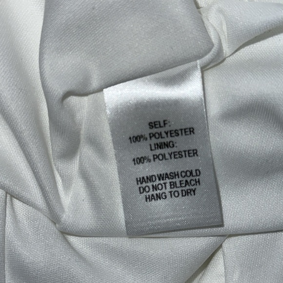 Lulu’s - Song of Celebration White Ruffle V Back, Skater Mini Dress Small - Picture 13 of 14